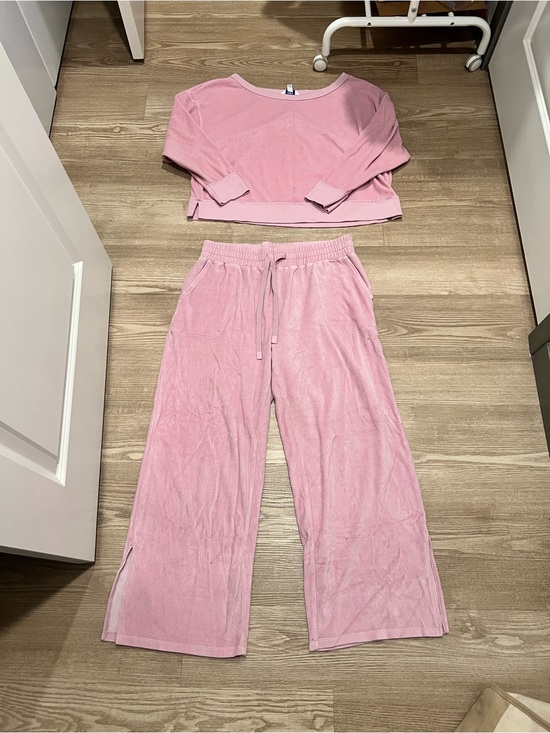 JoyLab Other - JoyLab Pink Ribbed Lounge Top - Relaxed Fit